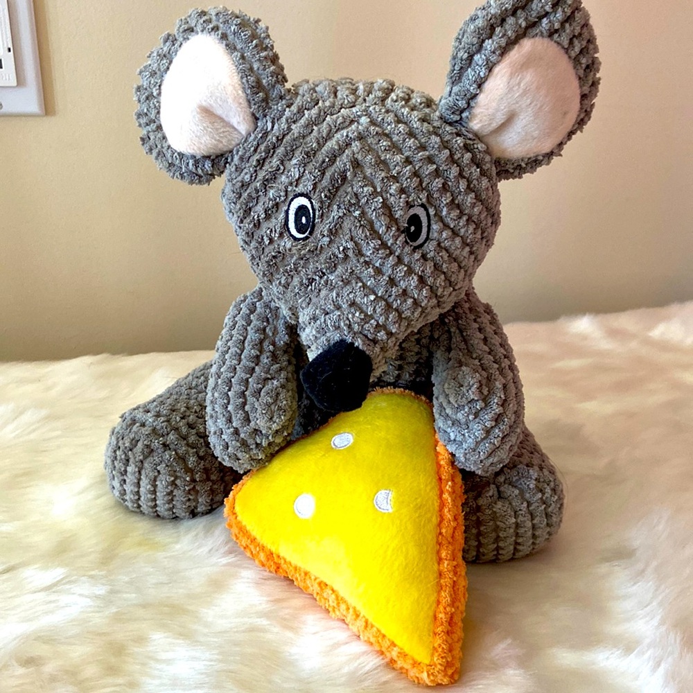 Mouse with cheese dog toy